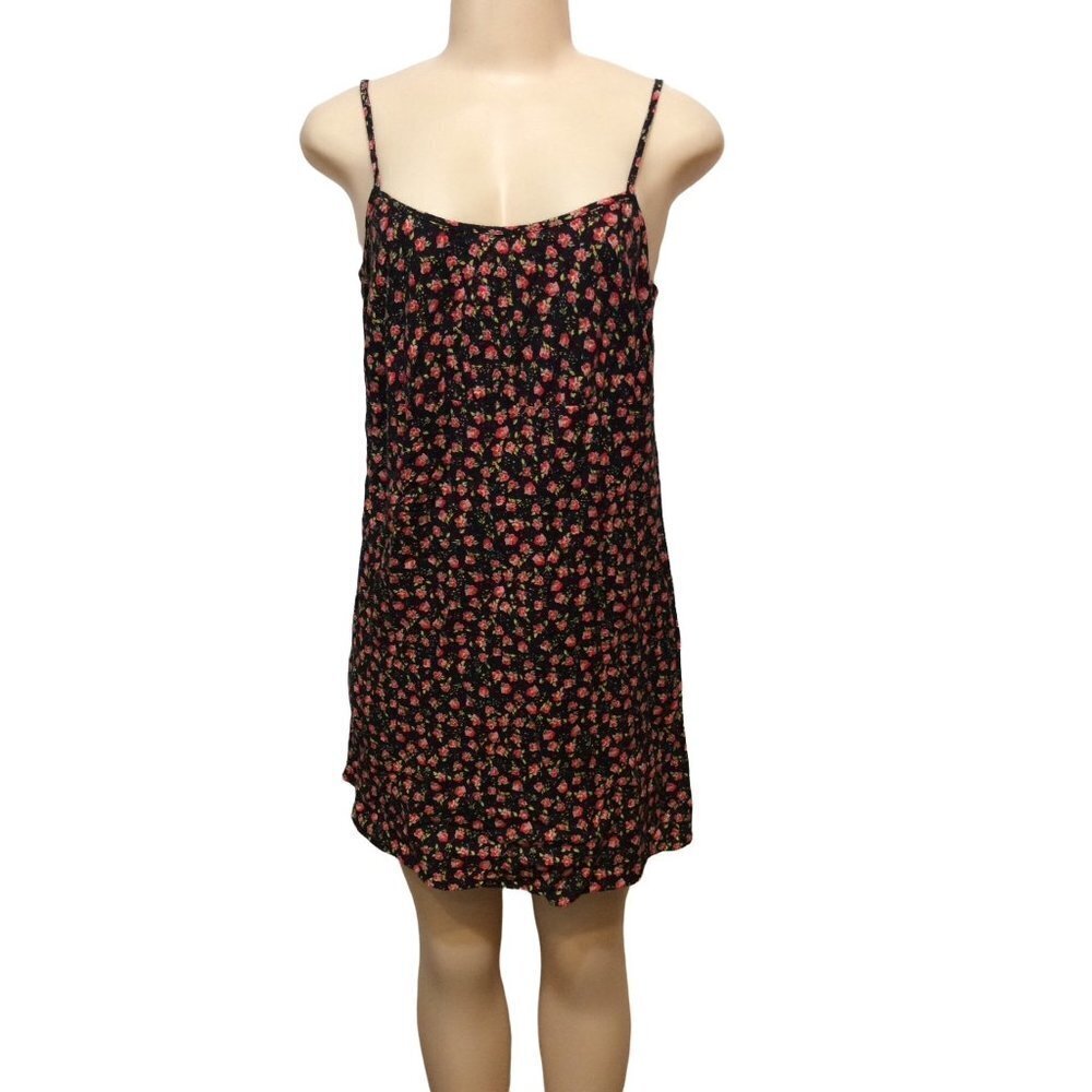 WILD Fable Slip Dress Black Floral - Picture 1 of 5